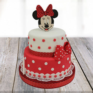 Minnie Mouse Cartoon Cake