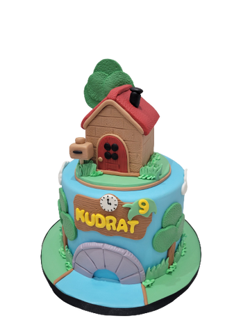 Kudrat House Fondant Cake