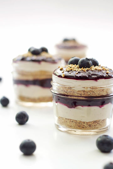 Blueberry Cheese Jar Cake