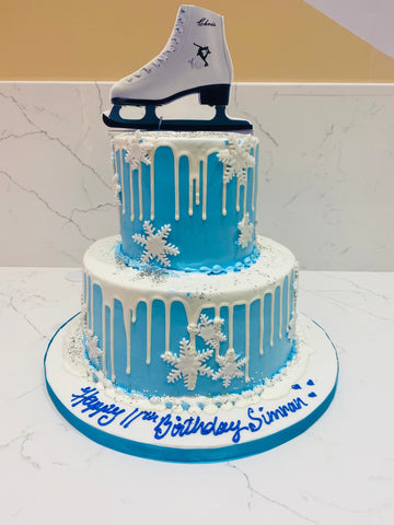 WINTER SKATE SHOE CREAM CAKE