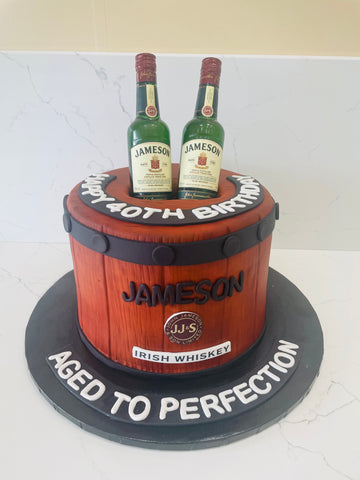 JAMESON BOTTLE FONDANT CAKE