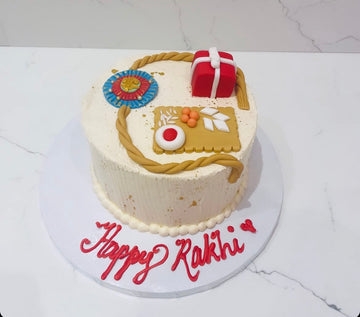 RAKHI THEME CREAM CAKE