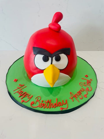 Angry Bird Molded Fondant Cake
