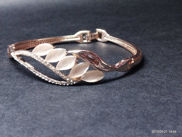 Pink Gem Adorned Bracelet