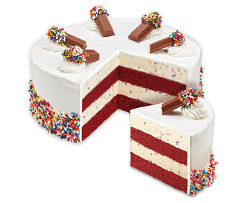 Red Velvet Kitkat Cake