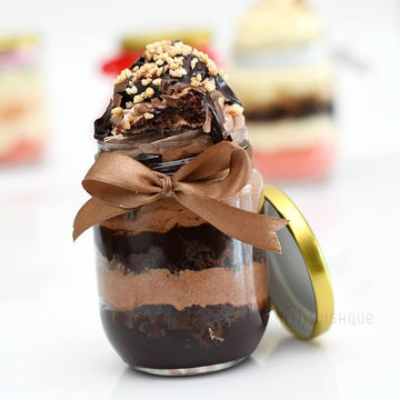 Dark Chocolate Jar Cake