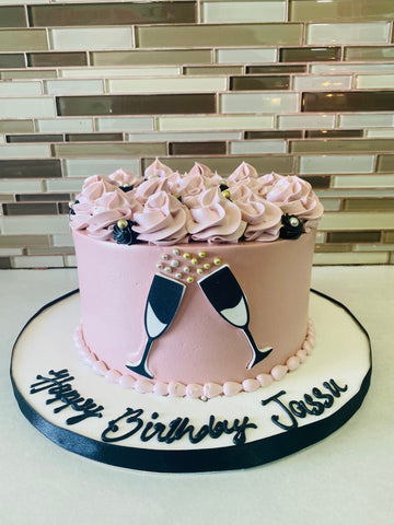 WINE GLASS BIRTHDAY CAKE