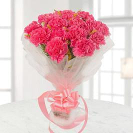 Naughty Pink Carnations Bouquet