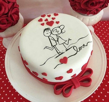 Kiss Day Cake