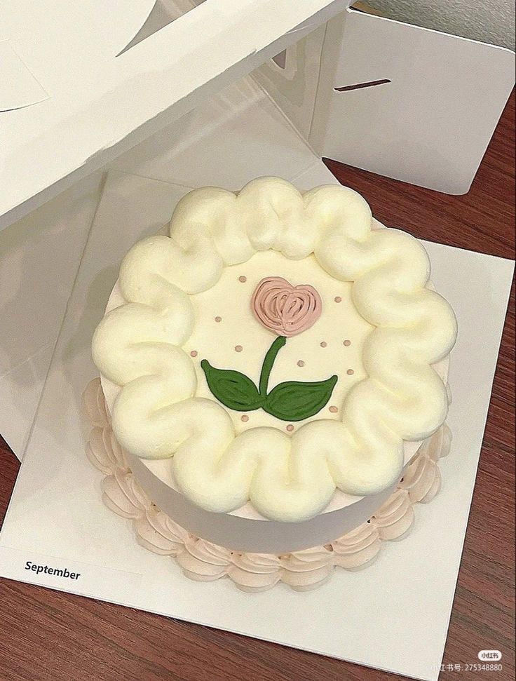 simple rose cake