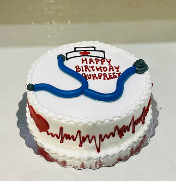 STETHOSCOPE BIRTHDAY CAKE