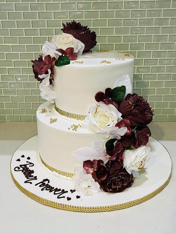 TOGETHER FOREVER WEDDING CAKE