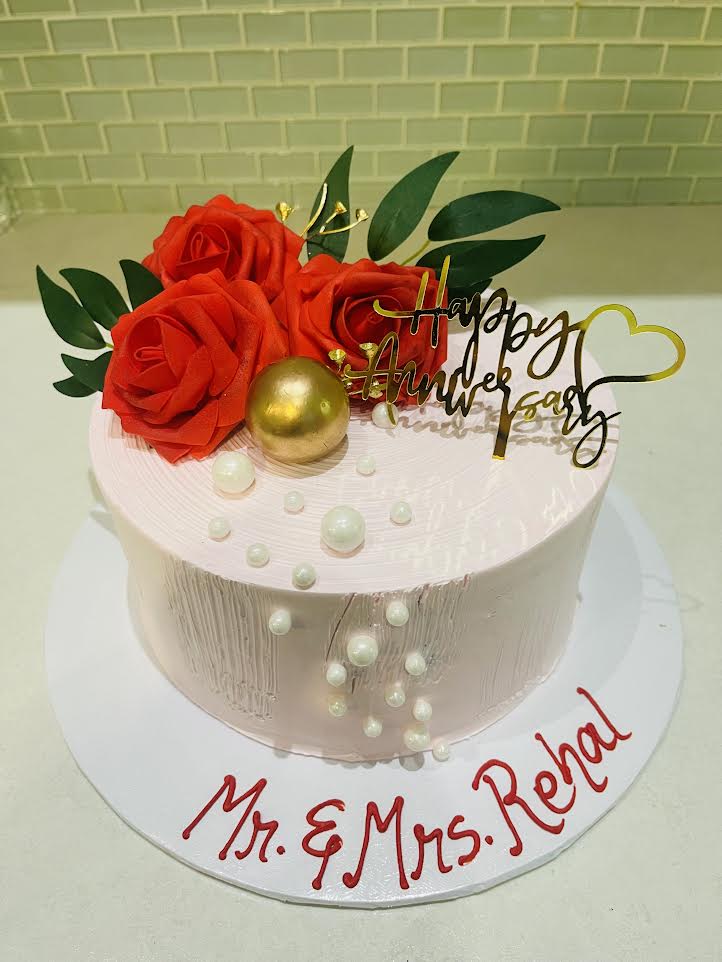 MR & MRS REHAL ANNIVERSARY CAKE
