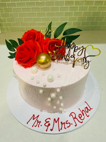 MR & MRS REHAL ANNIVERSARY CAKE