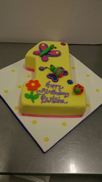 Dwisha 1st Birthday Cake