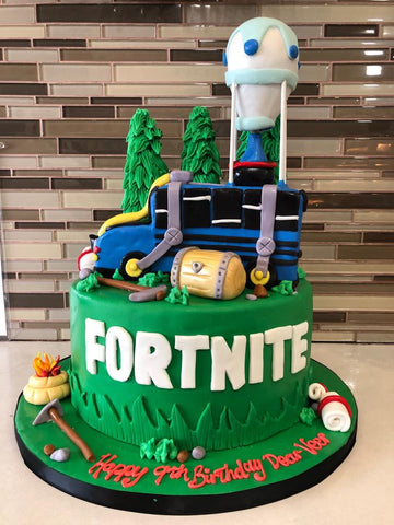 Fortnite Fondant Birthday cake