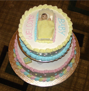 Baby Shower with Crib Tiered