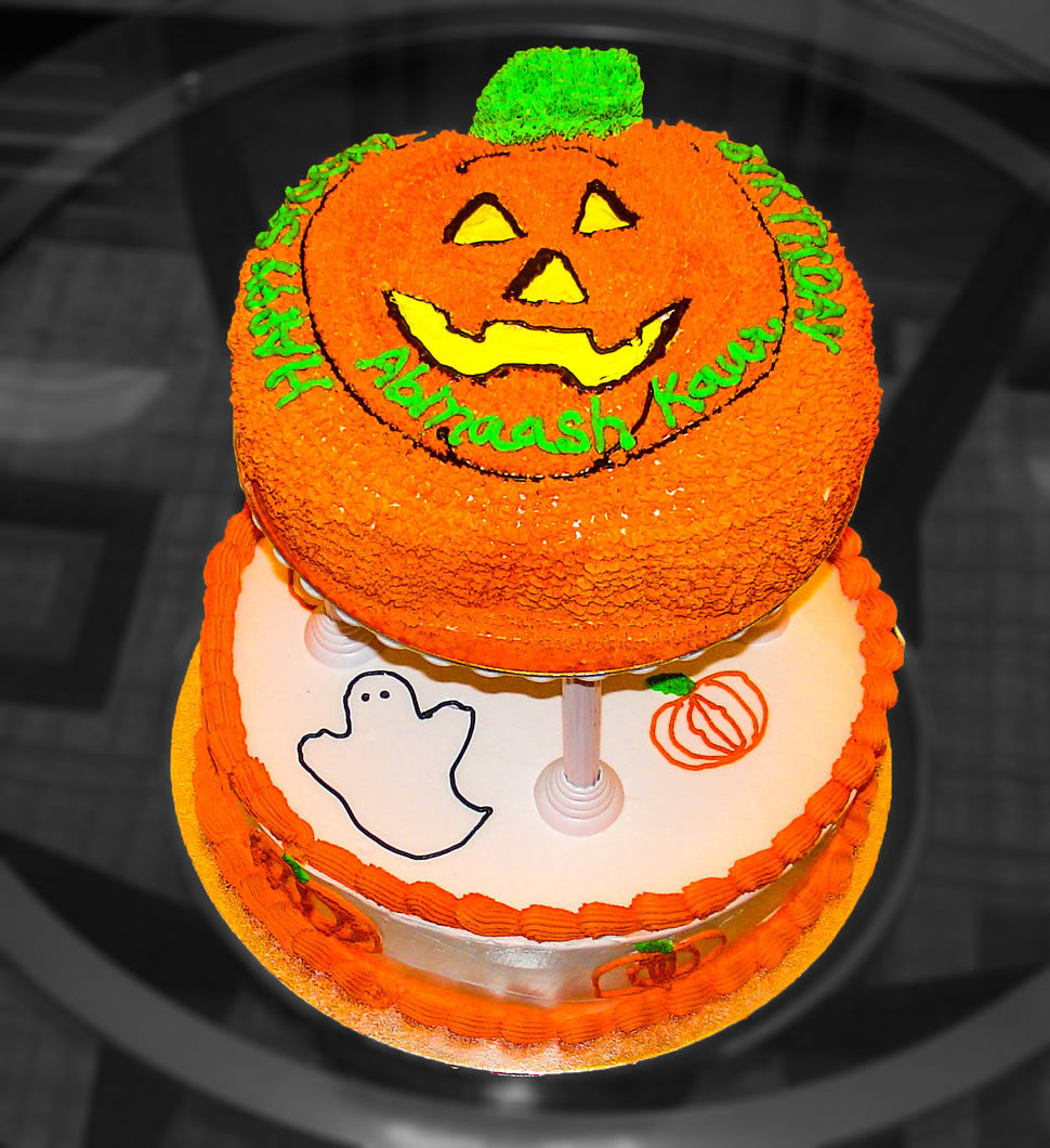 Halloween Pumpkin Tiered