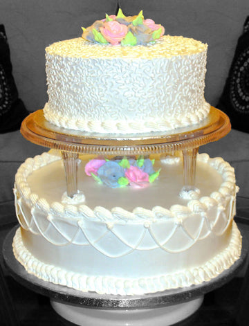 Pearl White Wedding Cake