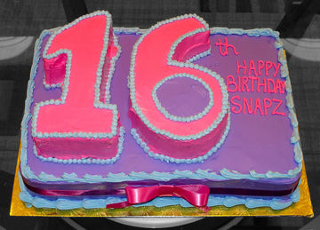 Snapz Sweet Sixteen digit cake