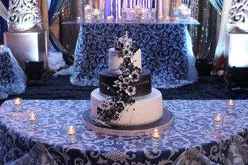 Andrea Black & White Wedding Cake