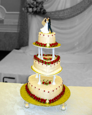 Olivia Heart Wedding Cake