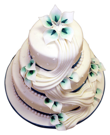 Lynn Fondant Wedding Cake