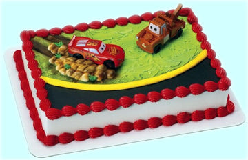 Cars McQueen and Mater Theme Cake