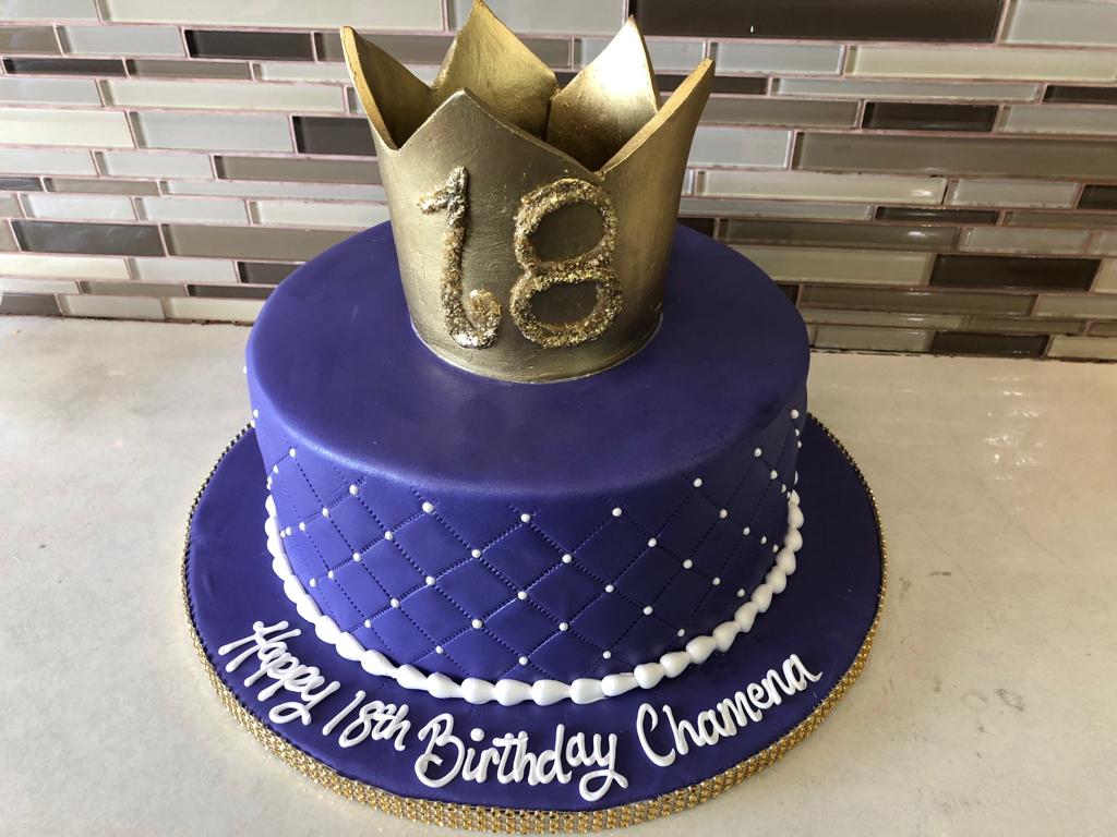 Chamena Crown Fondant Cake