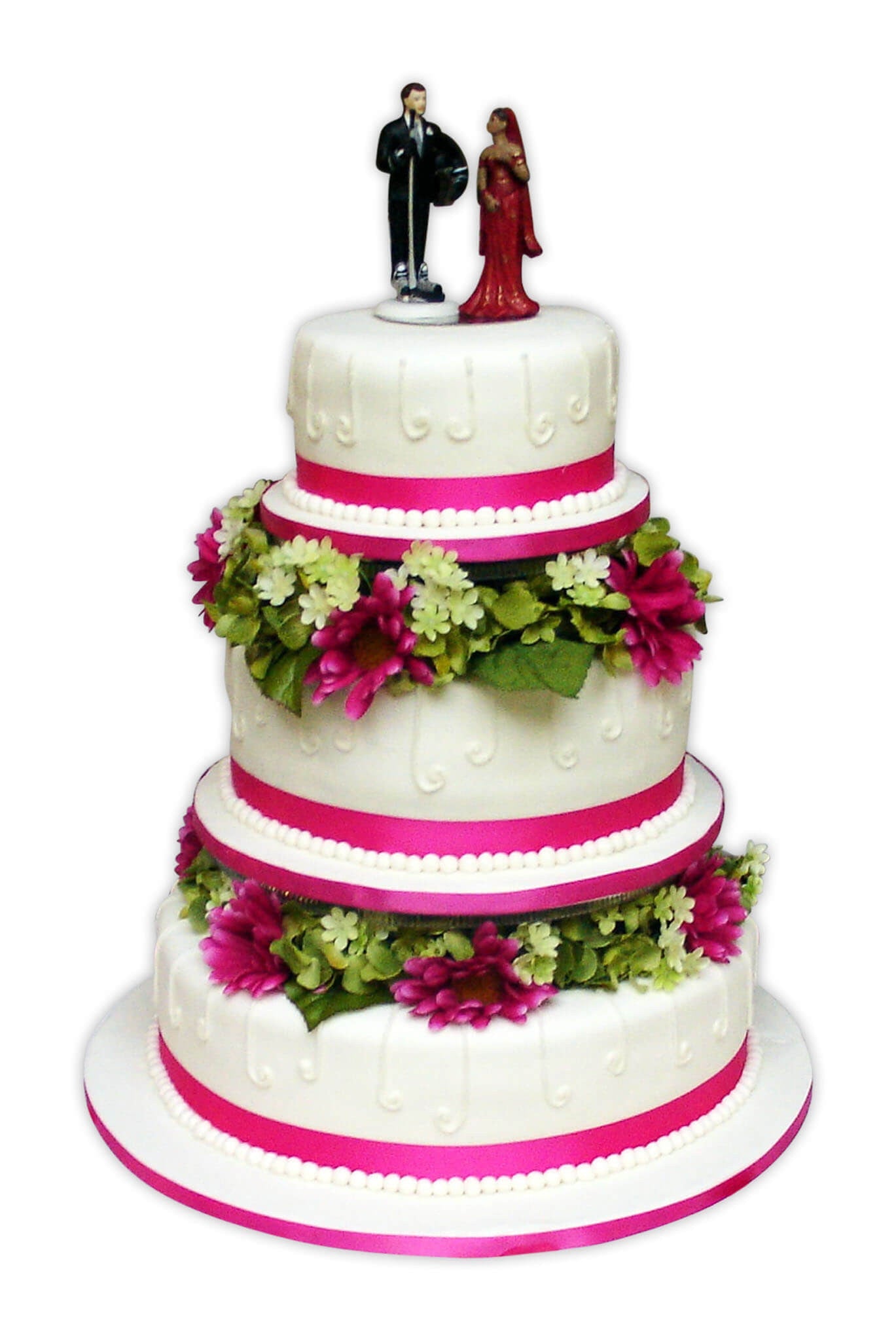Jasmine Flowers Wedding Cake