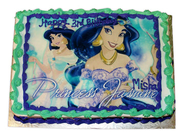 Princess Jasmine Photo Cake