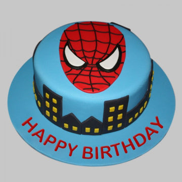 Birthday Cake Of Angry Spider Man Theme Cake