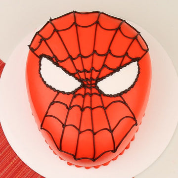 Spider Man Face Theme Cake