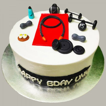 Gym Instrument Theme Cake