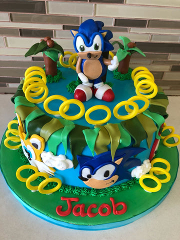 Sonic Fondant Cake