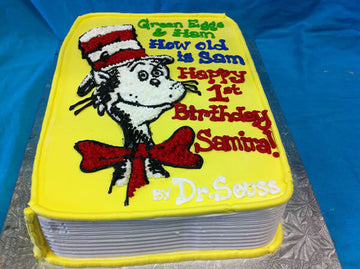 Dr. Seuss Book Cake