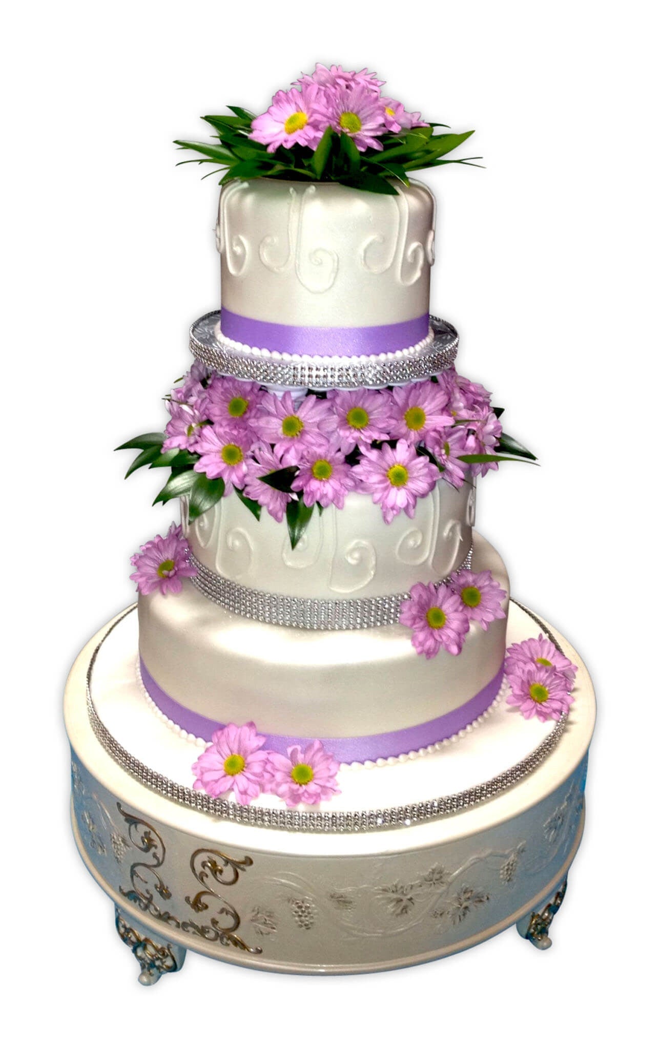 Lisa Flower Tiered Cake