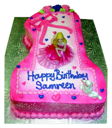 Barbie 1st Birthday Molded cake