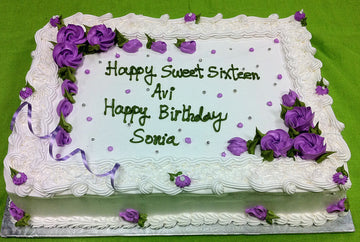 Sonia Flower Birthday Cake