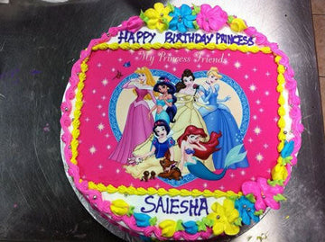 Princess Friends Photo Cake