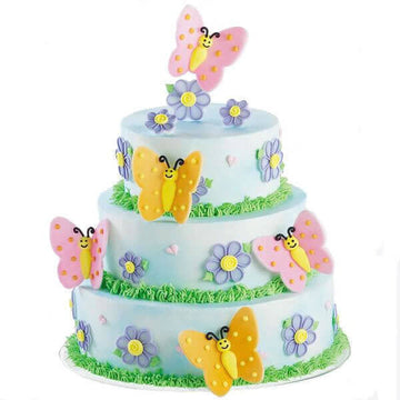 Spreading Their Wings Tiered Cake