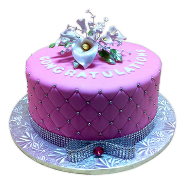 Pink Fondant Cake