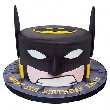 Round Shape Badass Batman Theme Cake