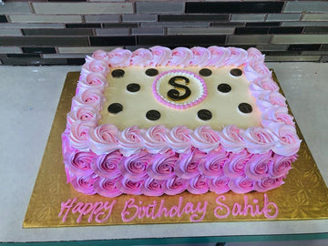 Sahib Rosette Birthday Cake