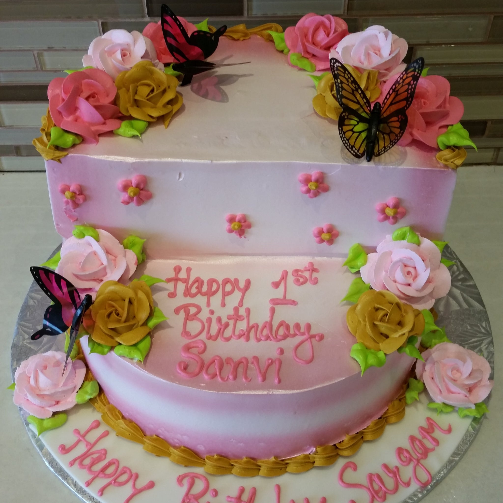 1st Birthday Stage Cake