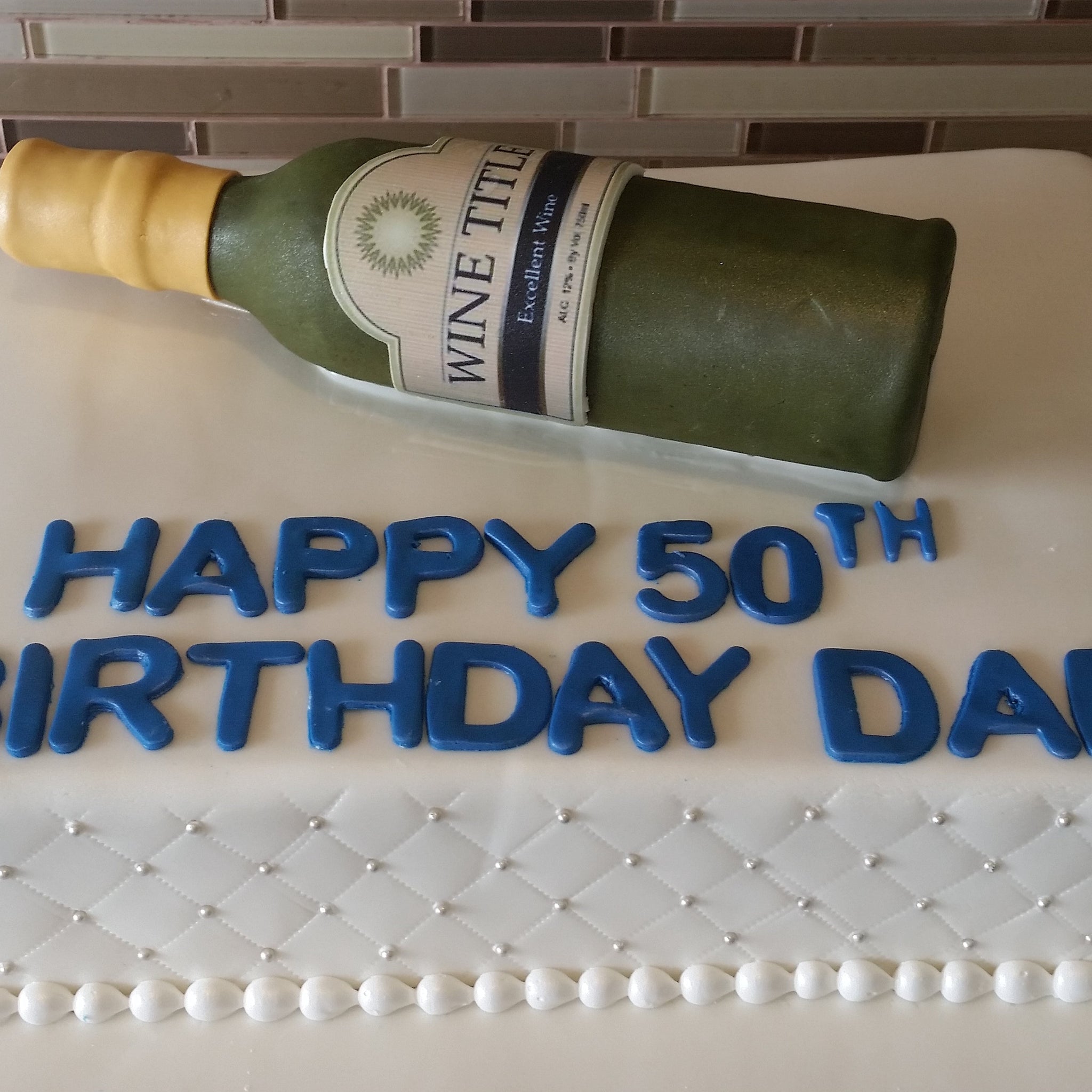 Wine Bottle Cake