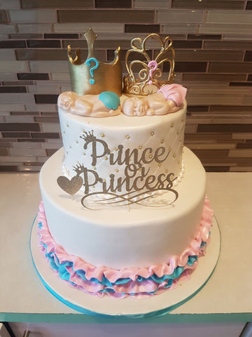 Prince/Princess Baby Shower Cake