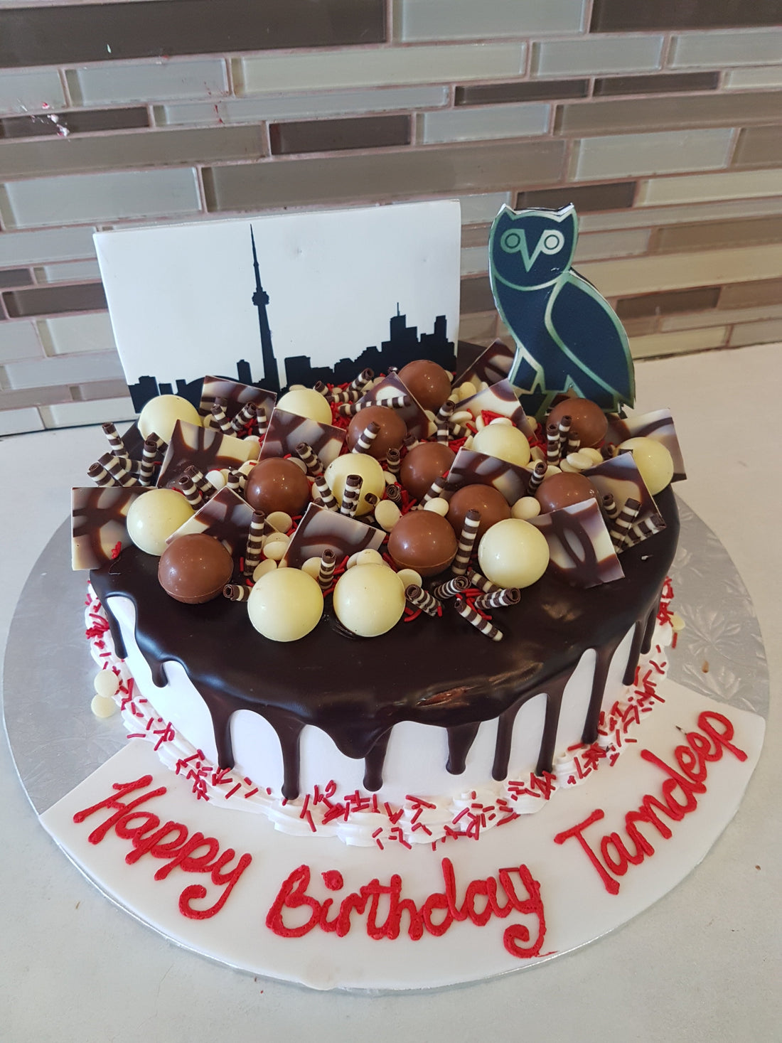 Ovo Chocolate Birthday Cake