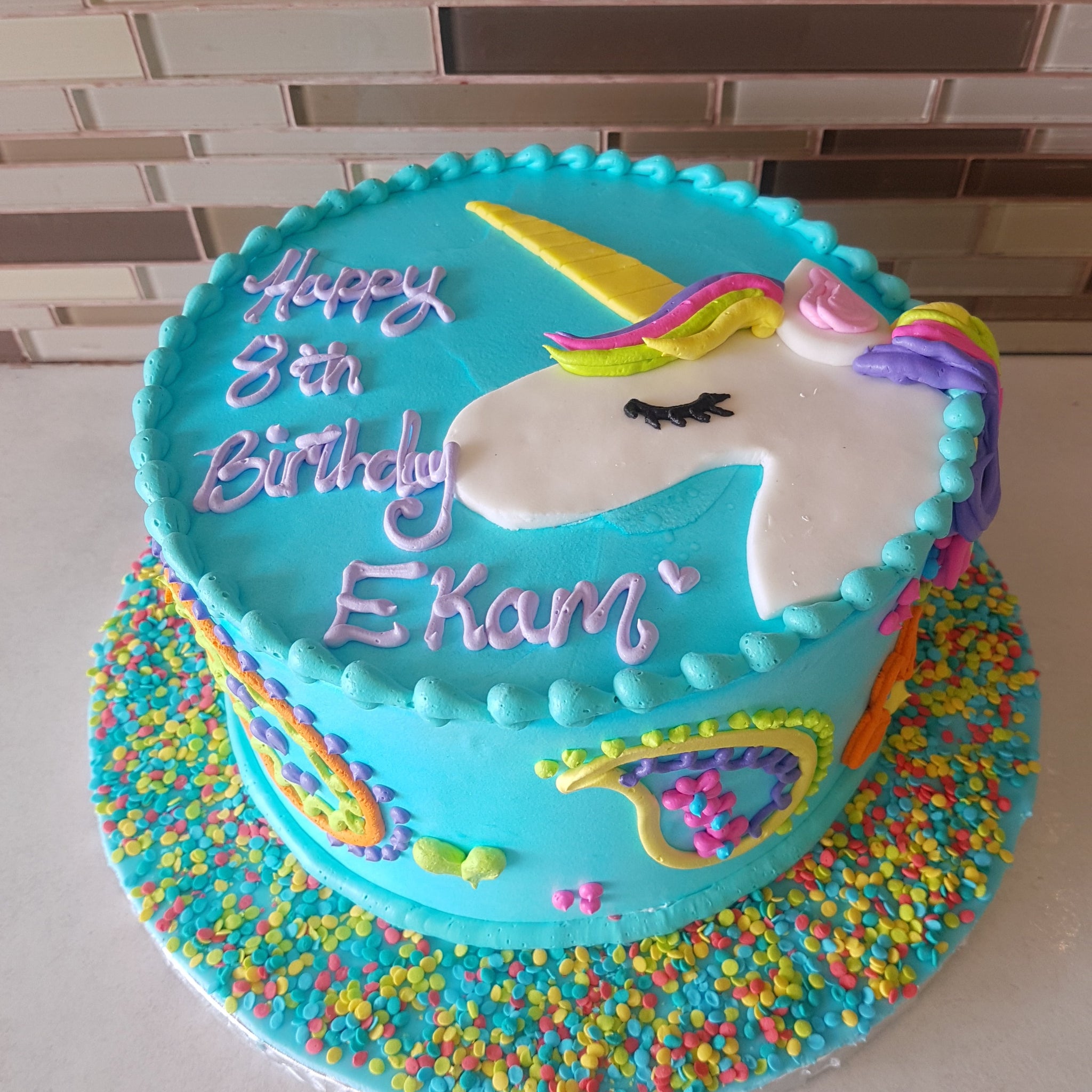 Ekam Unicorn Birthday Cake