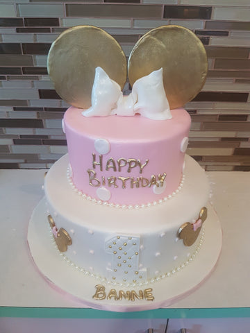 Banne Minnie Mouse  Cake